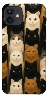 Чохол на Apple iPhone 12 (6.1") Colorful Cat Collage фото 1 Чохол на Apple iPhone 12 (6.1") Colorful Cat Collage фото 1 з 1