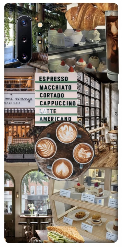 Чохол на Samsung Galaxy Note 10 Plus Coffee collage ver.5 фото 1 з 1
