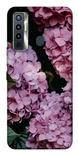 Чехол на TECNO Camon 17 Розовые гартензии фото 1 из 1