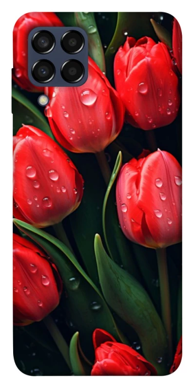 Чохол на Samsung Galaxy M33 5G Червоні тюльпани фото 1 з 1