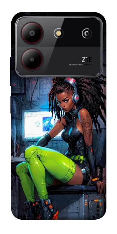 Чохол на ZTE Blade A54 4G Cyber girl фото 1 з 1