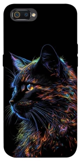 Чохол на Realme C2 Чорний кіт фото 1 з 1