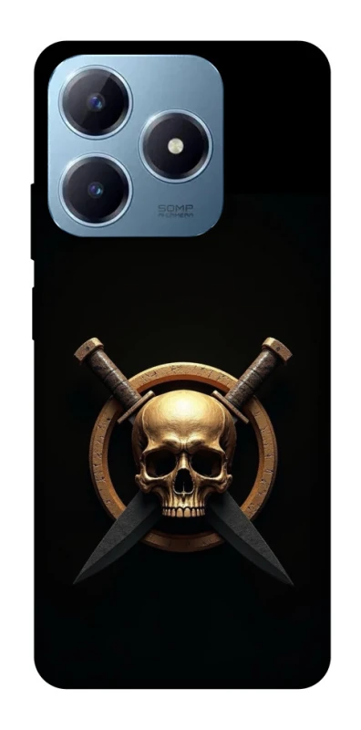 Чохол на Realme C63 Golden Skull фото 1 з 1