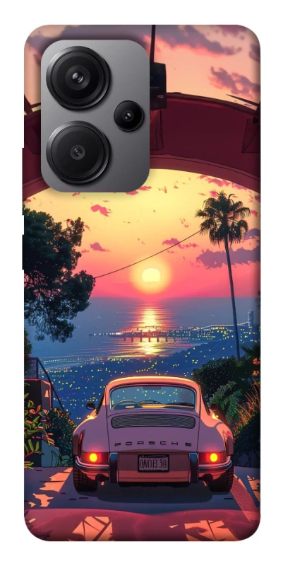 Чехол на Xiaomi Redmi Note 13 Pro+ Porsche at sunset фото 1 из 1