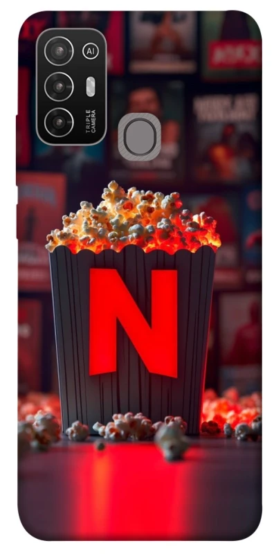 Чехол на ZTE Blade A52 Netflix and popcorn фото 1 из 1