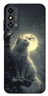 Чехол на ZTE Blade A53 Кот под луной фото 1 из 1