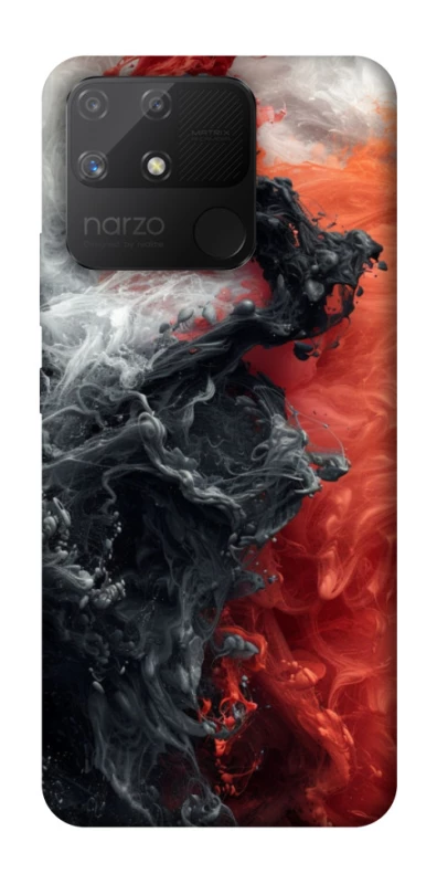 Чохол на Realme Narzo 50A Black and Red фото 1 з 1