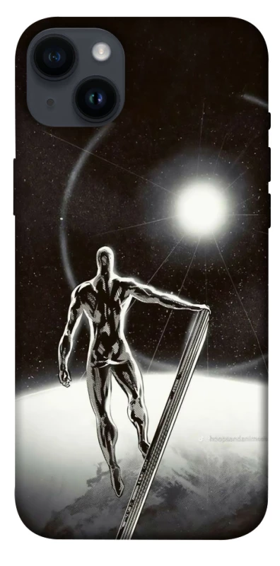 Чехол на Apple iPhone 14 Plus (6.7") Серебряный сёрфер фото 1 из 1