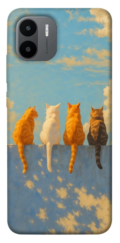 Чохол на Xiaomi Redmi A1 / A2 cats on wall фото 1 з 1