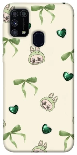 Чохол на Samsung Galaxy M31 Labubu Green Heart фото 1 з 1