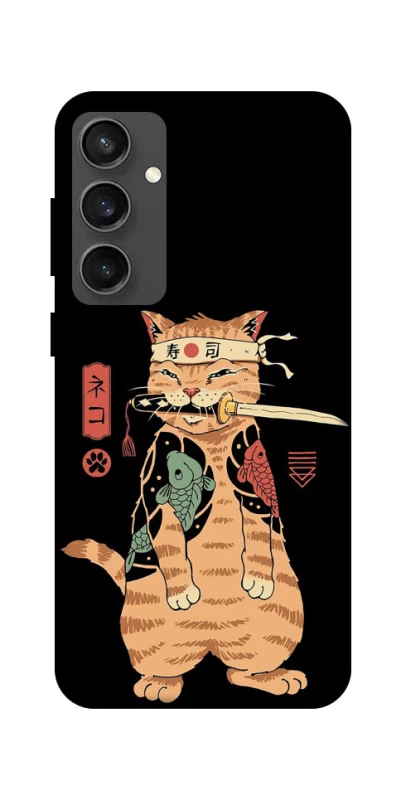 Чехол на Samsung Galaxy S24 FE Кот-самурай фото 1 из 1