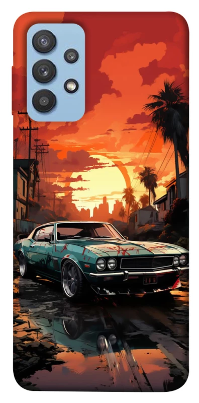 Чохол на Samsung Galaxy M32 Car at sunset фото 1 з 1