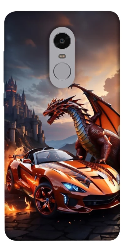 Чехол на Xiaomi Redmi Note 4X / Note 4 (Snapdragon) Сar and dragon фото 1 из 1