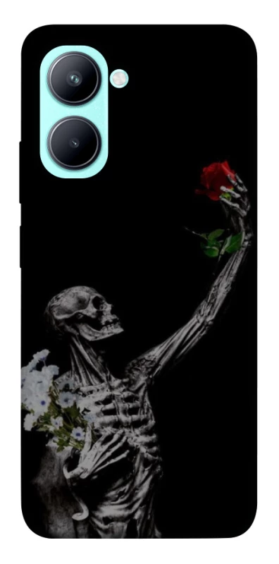 Чехол на Realme C33 Skeleton vs Rose фото 1 из 1