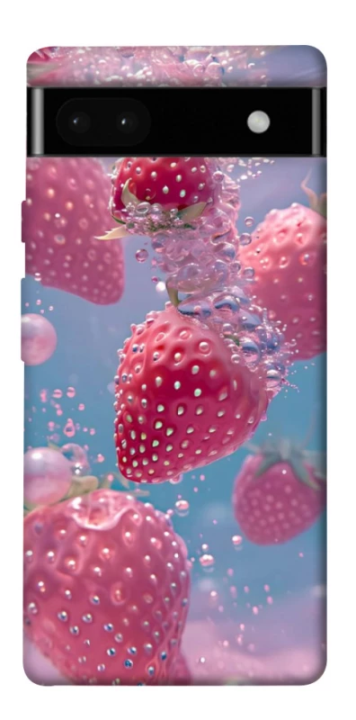 Чохол на Google Pixel 6a Полуниця в воді фото 1 з 1