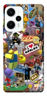 Чохол на Xiaomi Poco F5 / Note 12 Turbo Roblox collage ver.5 фото 1 з 1