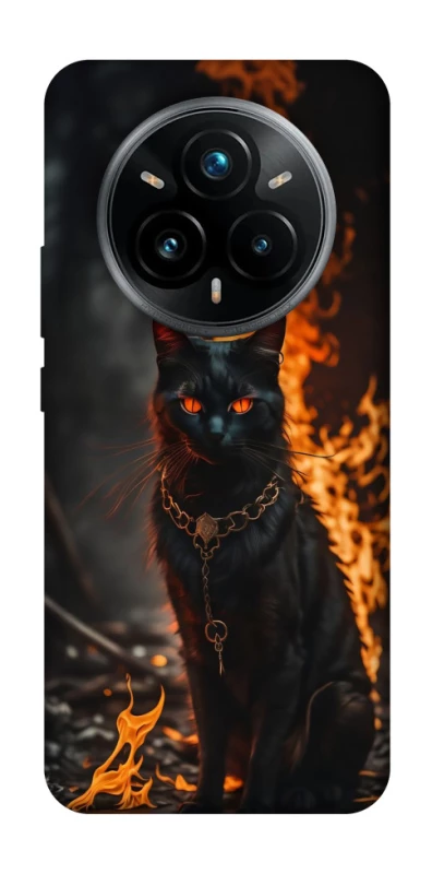 Чехол на Realme 14 Pro Огненный кот фото 1 из 1