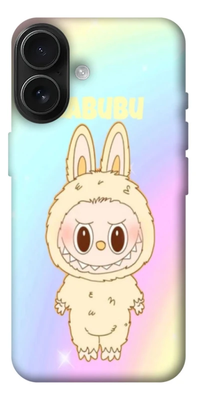 Чехол на Apple iPhone 17 (6.3") Fluffy Rainbow Labubu фото 1 из 1