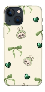 Чехол на Apple iPhone 13 mini (5.4") Labubu Green Heart фото 1 из 1