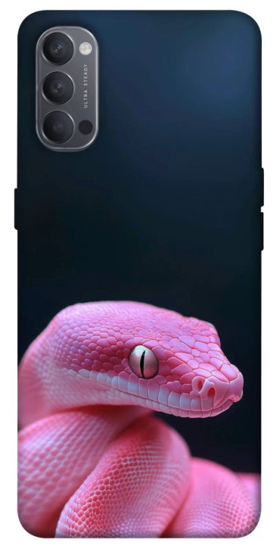 Чохол на Oppo Reno 4 Рожева змія фото 1 з 1