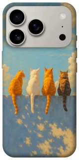 Чехол на Apple iPhone 17 Pro (6.3") cats on wall фото 1 Чехол на Apple iPhone 17 Pro (6.3") cats on wall фото 1 из 1