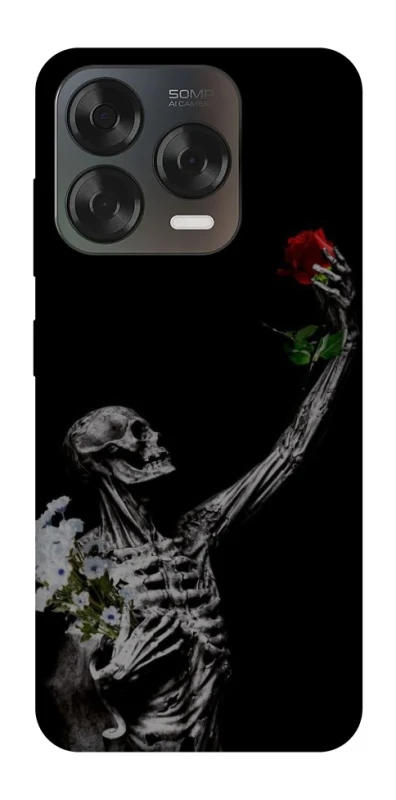 Чохол на ZTE Blade V70 Design Skeleton vs Rose фото 2 з 2