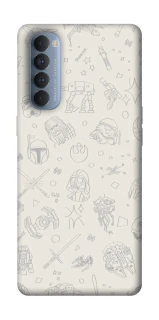 Чохол на Oppo Reno 4 Pro Star Wars background ver.1 фото 1 з 1