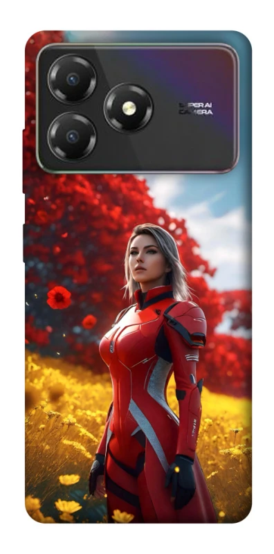 Чохол на ZTE Blade A36 Cyber space girl ver.5 фото 1 з 1