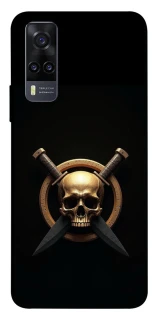 Чехол на Vivo Y31 Golden Skull фото 1 из 1