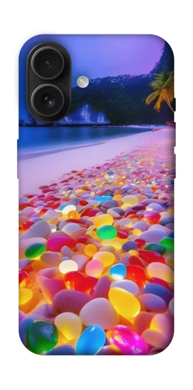 Чехол на Apple iPhone 16 Светящиеся камни на берегу фото 1 из 1