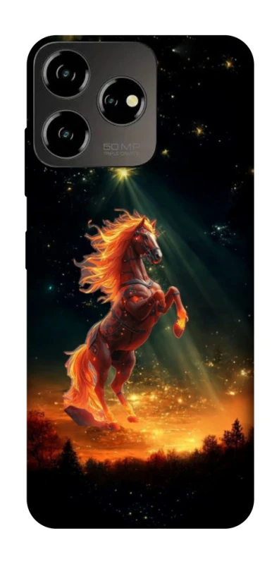 Чехол на ZTE Blade V50 Design 4G Red Fire Horse ver.2 фото 1 из 1