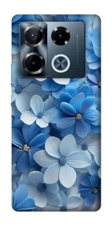 Чехол на Infinix Note 40 Pro 4G Синие цветы фото 1 из 1