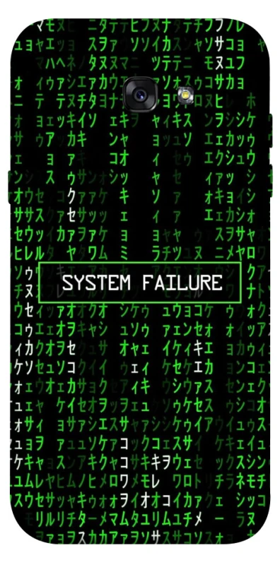 Чехол на Samsung A720 Galaxy A7 (2017) Matrix system failure фото 1 из 1
