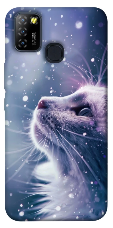 Чехол на Infinix Hot 10 Lite Snow cat фото 1 из 1