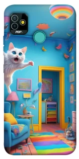 Чохол на TECNO POP 5 crazy cat фото 1 з 1