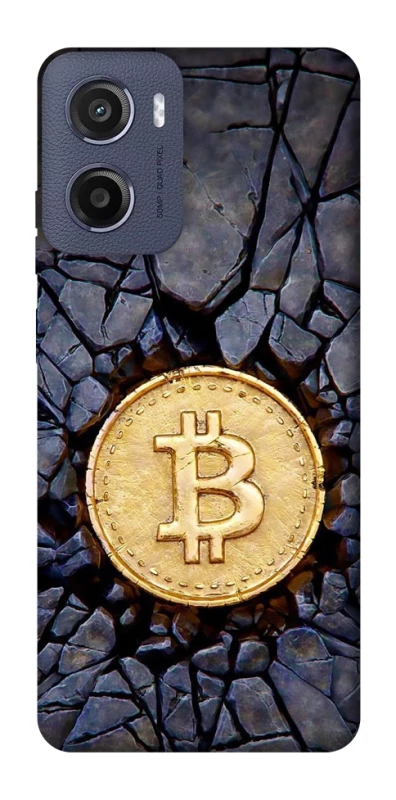 Чохол на Motorola Moto G05 Bitcoin cracks фото 1 з 1