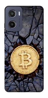Чохол на Motorola Moto G05 Bitcoin cracks фото 1 з 1