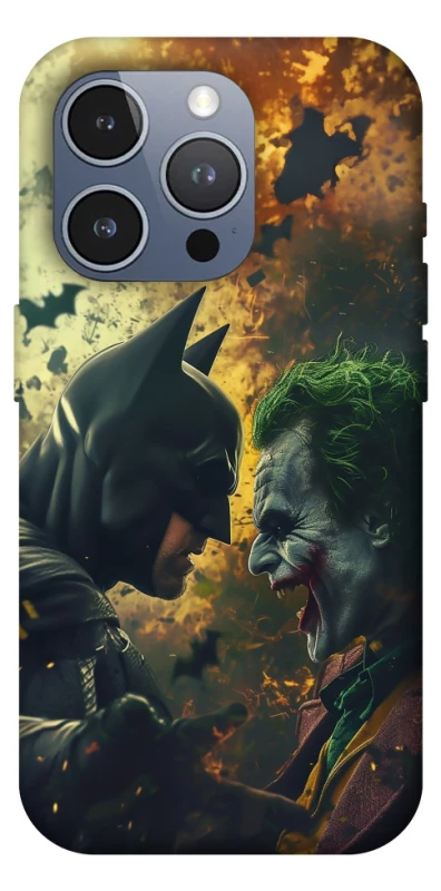 Чехол на Apple iPhone 16 Pro Max Batman and the Joker фото 1 из 1
