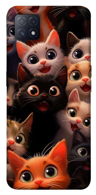 Чохол на Oppo A72 5G / A73 5G happy cats фото 1 з 1