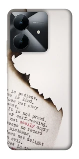 Чехол на Realme Note 60x Стихи фото 1 из 1