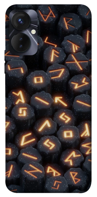 Чехол на TECNO Spark 9 Pro (KH7n) Огненые руны фото 1 из 1