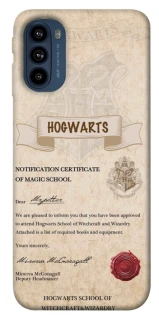 Чехол на Motorola Moto G41 The Hogwarts acceptance letter фото 1 из 1