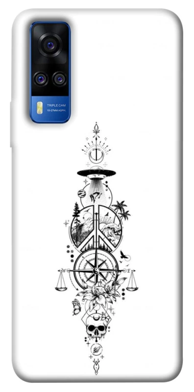 Чехол на Vivo Y51a Tattoo ver.7 фото 1 из 1