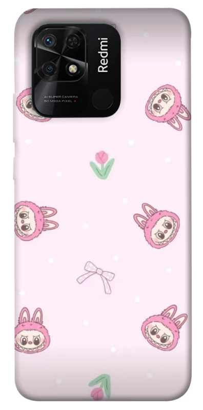 Чохол на Xiaomi Redmi 10C Labubu Flower фото 1 з 1