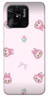 Чохол на Xiaomi Redmi 10C Labubu Flower фото 1 з 1