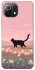 Чохол на Xiaomi Mi 11 Lite cat on a field фото 1 з 1