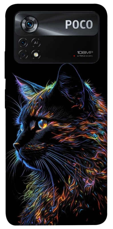 Чохол на Xiaomi Poco X4 Pro 5G Чорний кіт фото 1 з 1