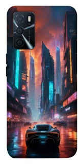 Чехол на Oppo A16s / A16 Cyber city фото 1 из 1