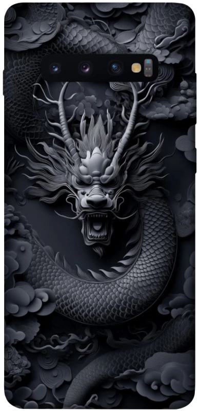 Чехол на Samsung Galaxy S10+ black dragon фото 1 из 1