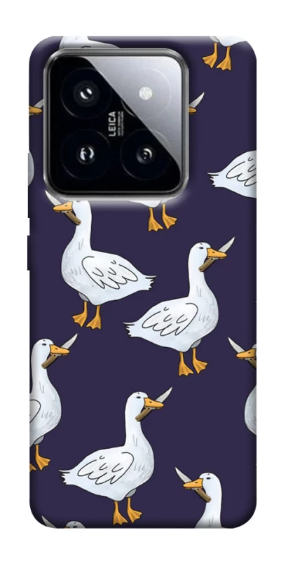 Чохол на Xiaomi 14 Pro Гуси з претензією фото 1 з 1